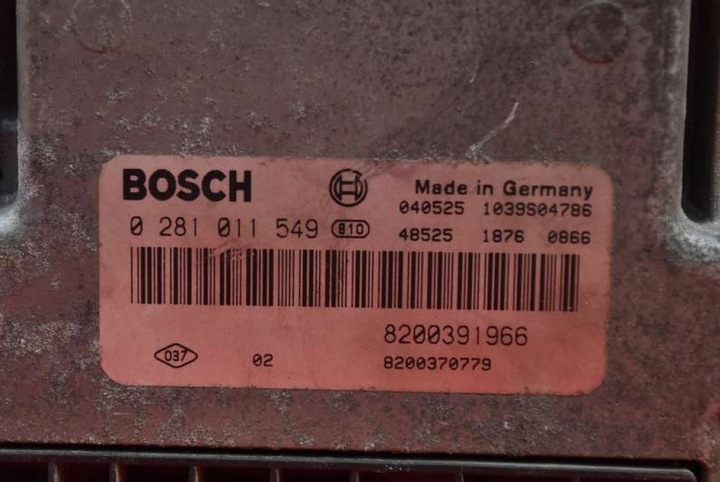 фото №7, Блок управления двигателя 8200391966 renault megane scenic ii 1.9 dci 120 km 03-06