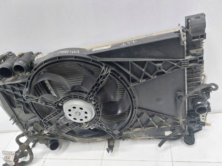 фото №8, Opel meriva b 1.4 turbo радіатор вентилятор комплект 13337686