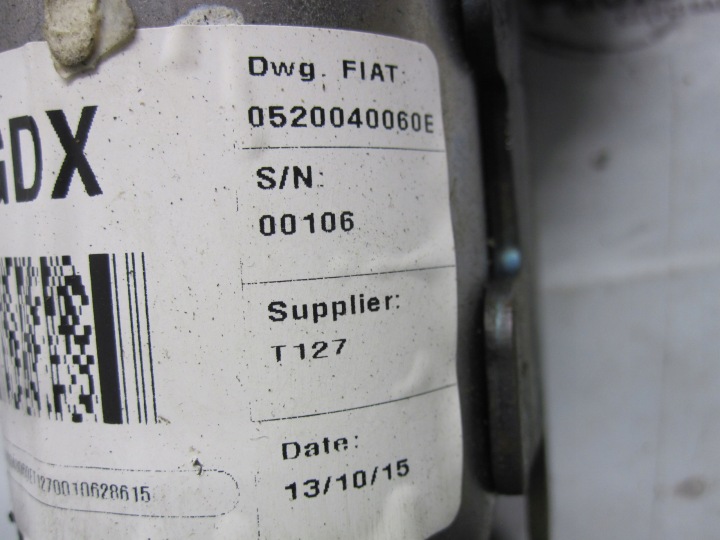 фото №7, Fiat doblo ii рестайлинг 16r рулевая колонка замок зажигания 00519285260