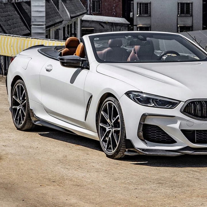 фото №9, Накладка порогов bmw 8 g14 g15 планки пороговые боковые чёрный блеск 2018-2026