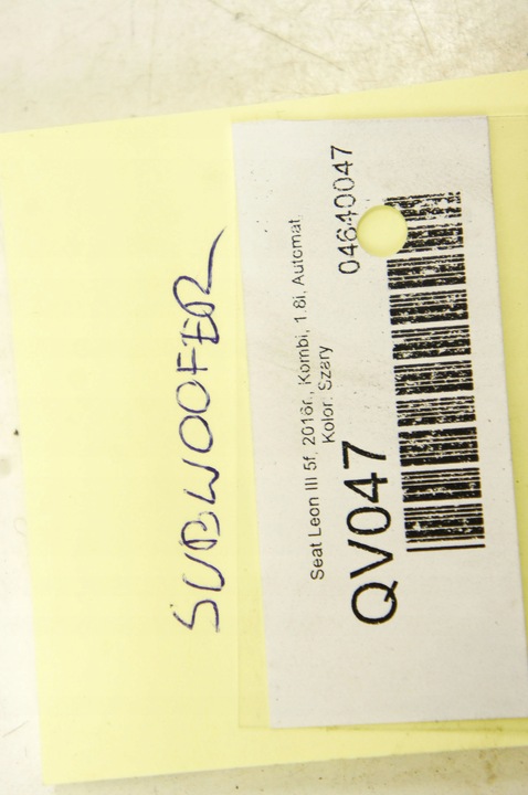 фото №7, Qv047 seat leon iii 5f сабвуфер 5f0035382