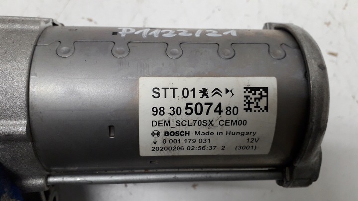 фото №12, Peugeot citroen 1.2thp стартер 9830507480