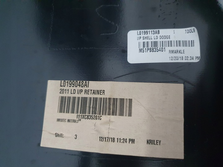 фото №10, Dodge charger рестайлинг 15- панель консоль капот оригинал подушка подушка безопасности