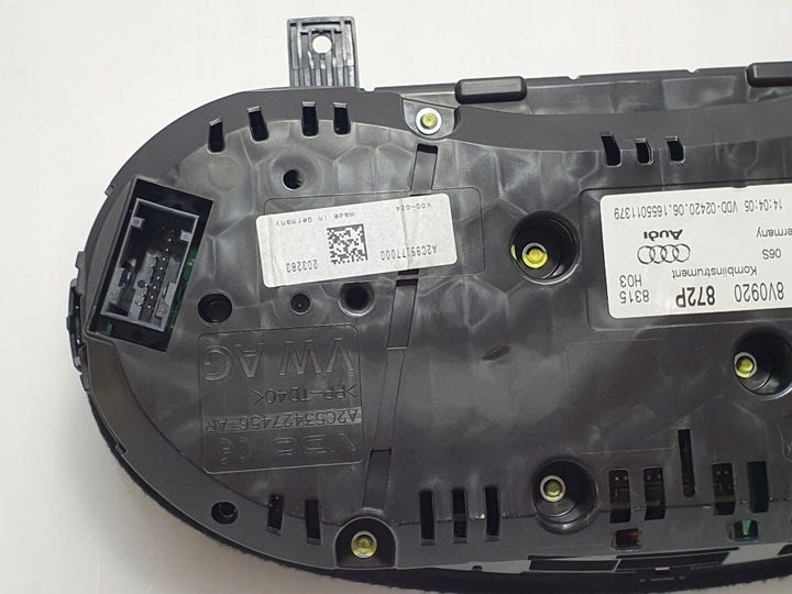 фото №13, Audi a3 8v sportback 2016 2.0tdi 8v0920872p спідометр  манометр європа супер стан