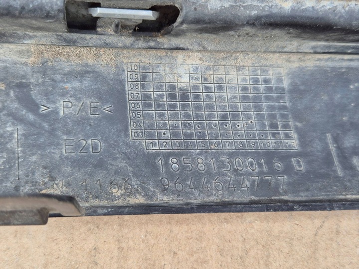 фото №11, Peugeot 407 04- права планка передній бампера 1858130016