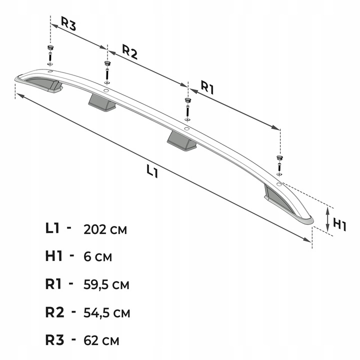 фото №8, Рейлинги крышные do ford grand transit connect iii 2024- длинный | длинный