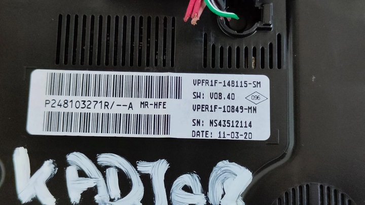 фото №8, Renault kadjar 19-22 dci спидометр дисплей