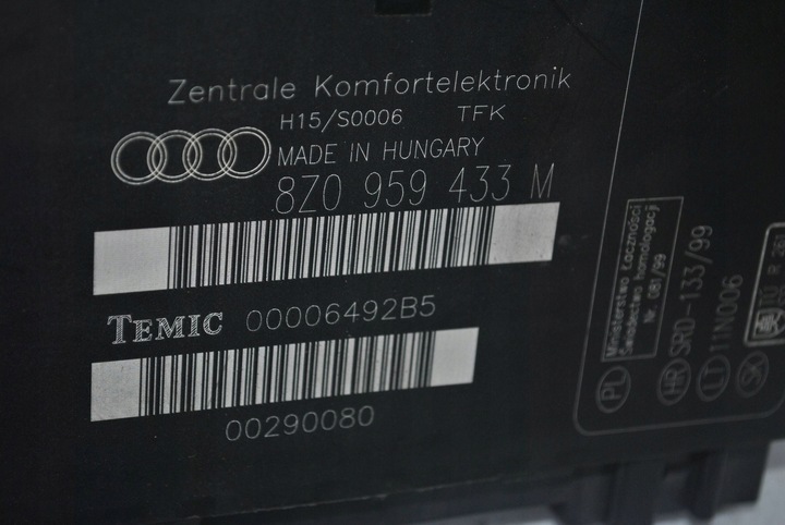 фото №8, Блок управления модуль подушка безопасности audi a2 8z0959433m 00290080 00006492b5