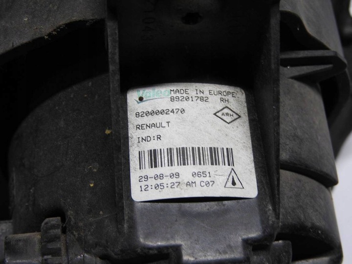 фото №8, Renault clio iii галоген кріплення правий 8200002470