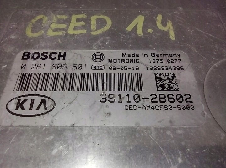фото №6, Блок управления, управление работа двигателя kia оригинальный номер 39110-2b602