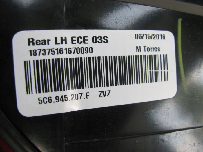 фото №9, Vw jetta 5c рестайлінг кришка задня бампер лампи ld7x