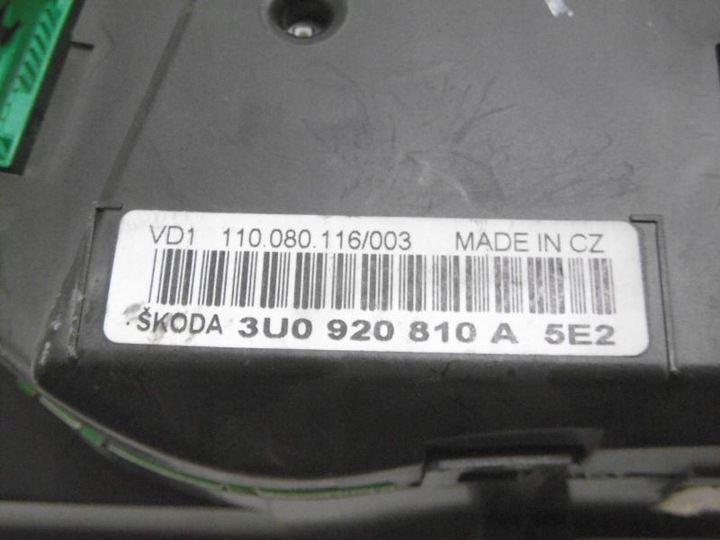 фото №10, Superb i 3u4 спидометр приборы 1,9tdi 3u0920810a