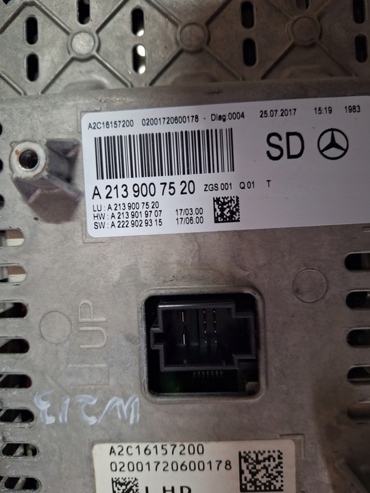фото №5, Mercedes w213 дисплей монітор a2139007520