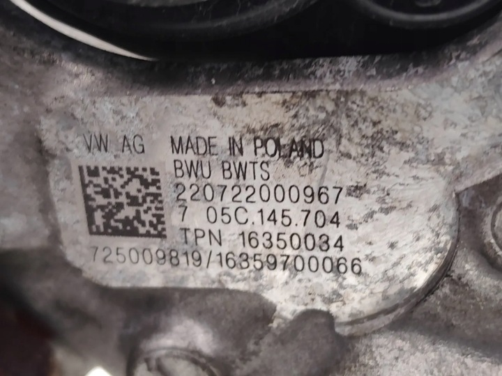 фото №7, Vw polo турбіна 1.0 tsi бензин 81kw 110 hp 05c145704 2023 хетчбек