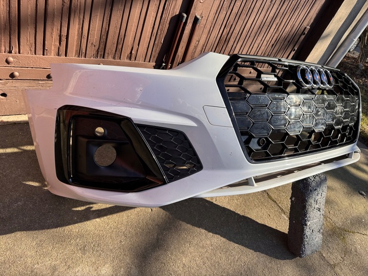 фото №3, Audi a5 8w6 рестайлинг s-line бампер перед чёрный 4x pdc 2020-