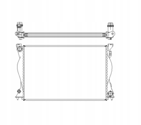 NRF 50597 РАДИАТОР, СИСТЕМА ОХЛАЖДЕНИЯ ДВИГАТЕЛЯ
