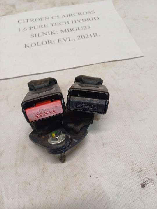 фото №3, Застёжки ремня безопасности зад citroen c5 aircross 5508843