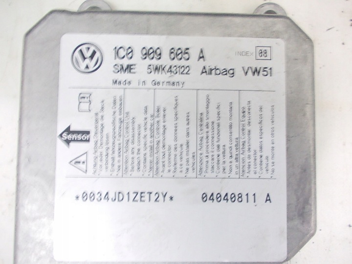 фото №8, Vw transporter t5 панель ремені подушка безпеки датчик kpl eu