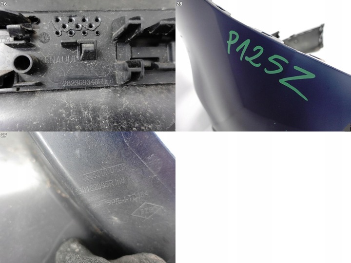 фото №12, Renault kadjar рестайлинг 18-22 бампер спойлер диффузор уголок зад 6xpdc