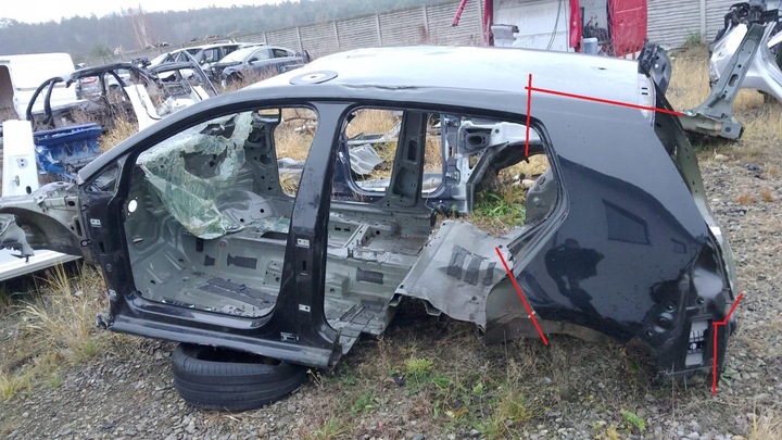 фото №1, Крило чверть лівий зад задня vw golf vii gte