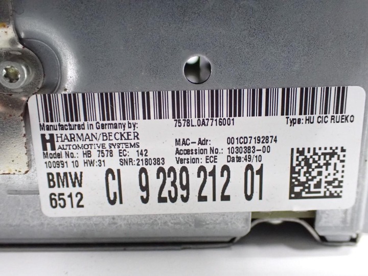 фото №11, Навигация навигация радио заводская оригинал 2171497 9239212 bmw x1 e84 11r