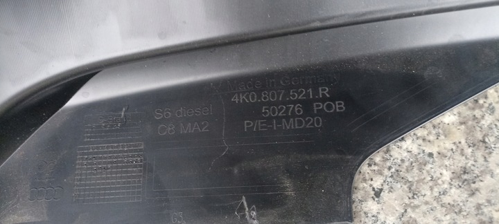 фото №16, Бампер зад задній audi s6 s-6 4k 4k9 рестайлінг дизель 4k9807511c d e 4k0807521r