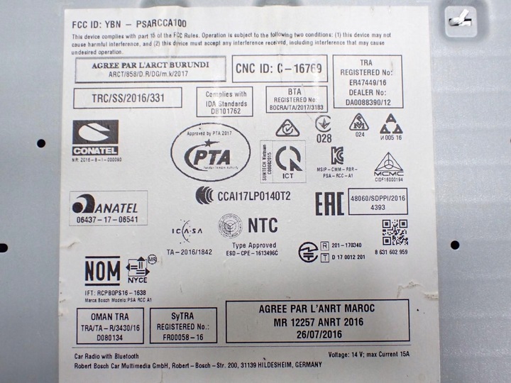 фото №13, Навігація навігація радіо заводська оригінал 9824298580 citroen c3 aircross 19r