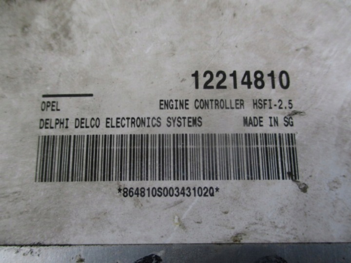 фото №5, Opel meriva a 1.6 блок управления двигателем (ecu) компьютер 12214810 z16se delphi