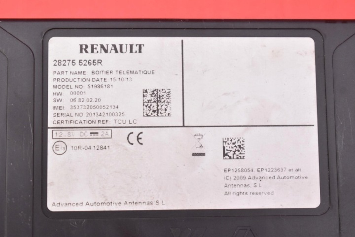 фото №8, Блок комфорта оригинал (блоки управления бортовой сетью) 282765265r renault captur 1 i 1.5 dci 90 km 13-17
