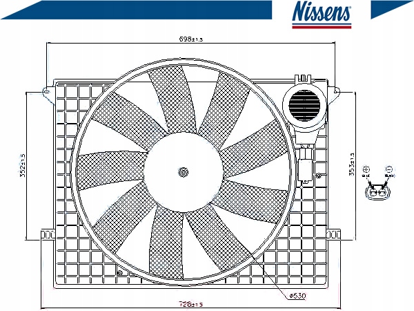 фото №2, Вентилятор радиатор [nissens]