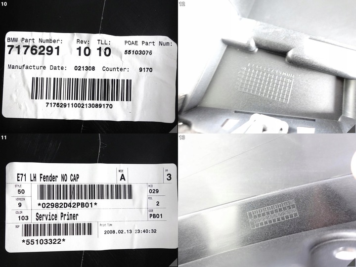 фото №11, Bmw x6 e71 e72 07-13 крило лівий перед новий оригінальний