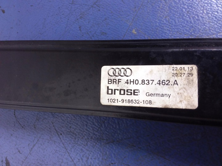 фото №4, Audi a8 d4 подъемник стекла перед правый 4h0837462a