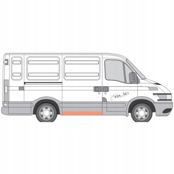фото №2, Порог зад правый iveco daily iveco daily 99-11