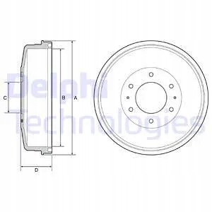 фото №2, Барабан тормозной delphi bf559