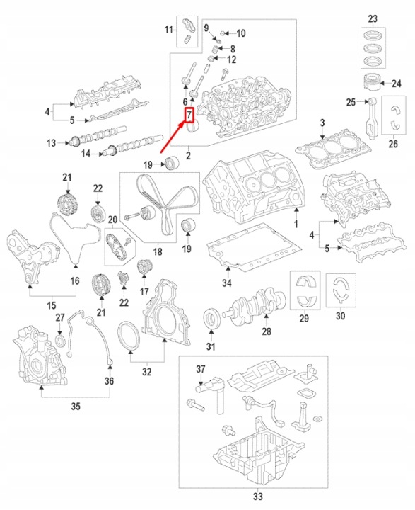 фото №7, Land rover range rover sport l494 клапан випускний lr008130 оригінальна запчастина