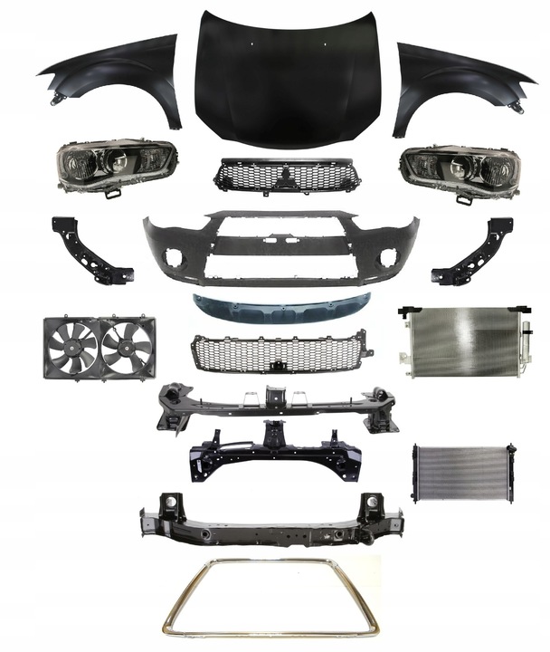 фото №1, Outlander 09-12 капот бампер pas лампа крило