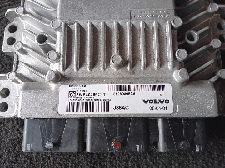 фото №6, Volvo v50 s40 ii 2.0d компьютер блок управления двигателя 5ws40489c-t 31269095aa