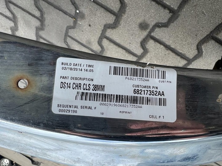 фото №6, Dodge ram iv 09- бампер перед хром