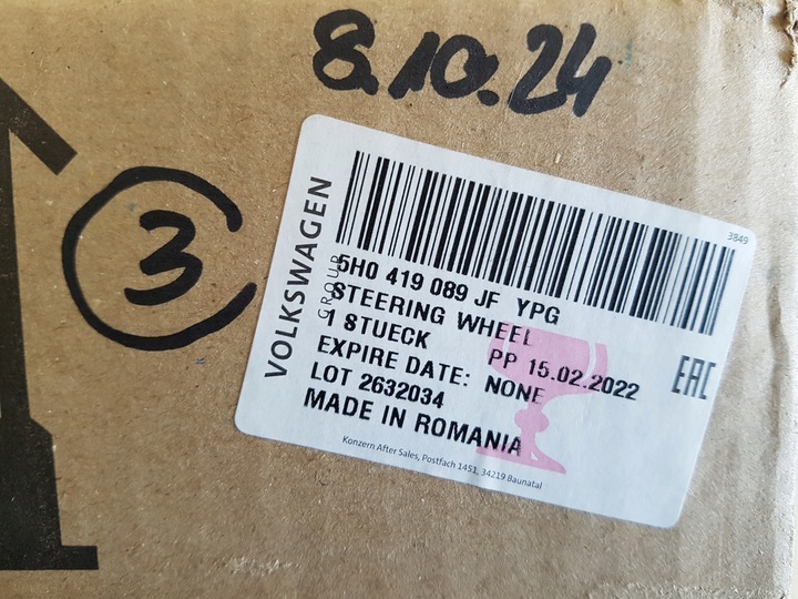 фото №9, Vw golf viii 8 руль мультифункция лепестки кожа 5h0419089jf ypg