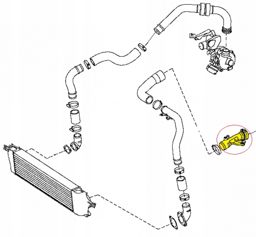 фото №3, Шланг труба шланг turbo інтеркулер nissan qashqai 1.5 dci