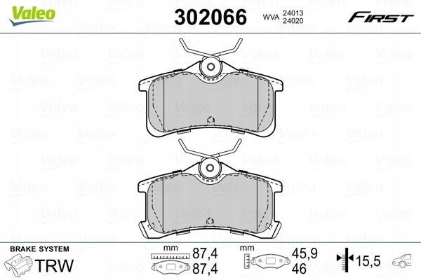 фото №3, Тормозные колодки тормоз. toyota avensis 01-03 зад