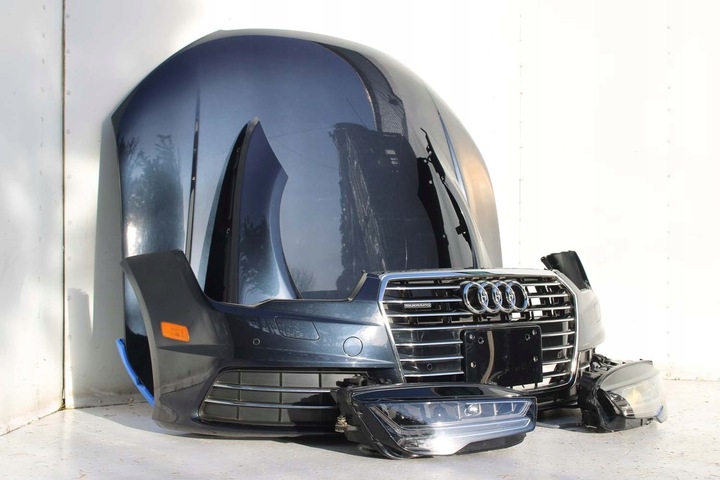 фото №7, Audi a7 fl рестайлінг перед капот крила бампер pas переднє лампи підсилювач