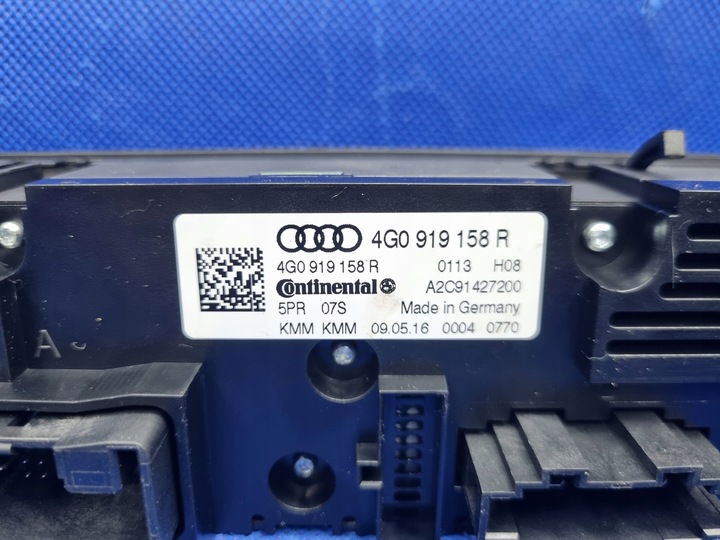 фото №8, Audi a6 c7 задній панель кондиціонера підігрів сидіння оригінал 4g0919158r
