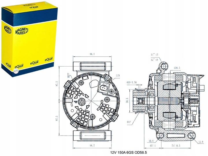фото №1, Генератор citroen jumper ford tourneo custom v362 transit transit