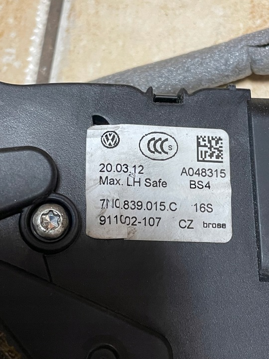 фото №9, Vw sharan ii замок двері лівий зад 7n0839003a