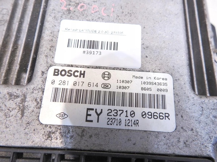 фото №7, Набір стартовий renault latitude 2.0 dci 237100966r 237101214r 0281017614