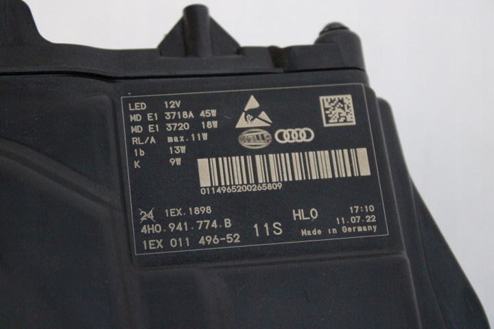 фото №9, Новая org фара полный led правое перед audi a8 d4 4h0941774b