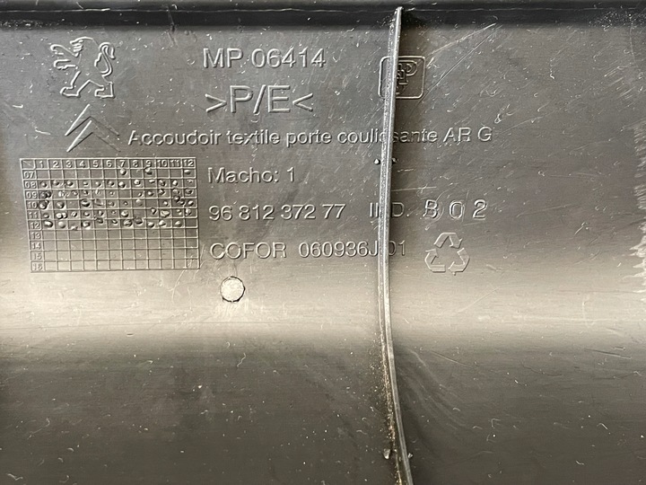 фото №7, Обивка дверь partner iii berlingo левый зад