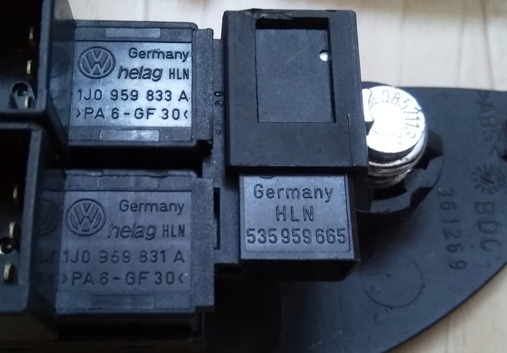 фото №6, Vw passat b5 вставка замка двері + ключ складний ключ