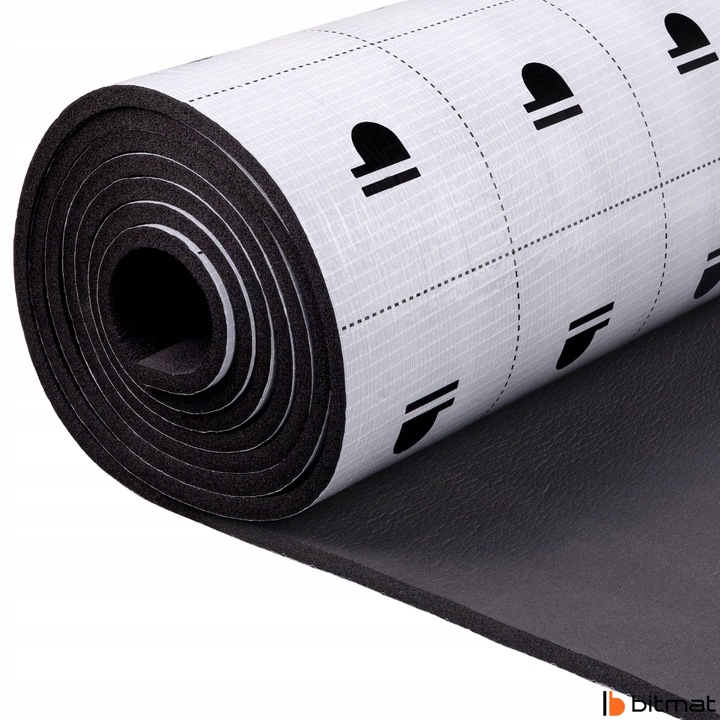 фото №15, Пена kauczukowa шумопоглощающая изоляционная do автомобиля klejem 16mm 10x100cm